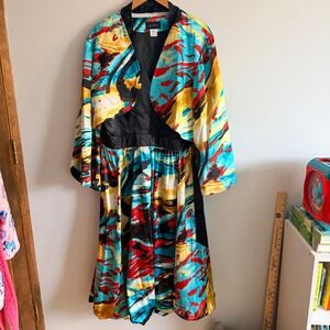 Ashro Womens Plus 22 Abstract Print 2-Piece Halter Dress & Jacket Set 625129